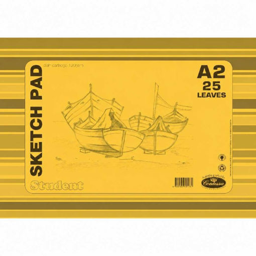 Picture of 120GSM A2 GUMMED SKETCH PAD 25 PAGES